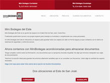 Tablet Screenshot of minibodegasdeleste.com